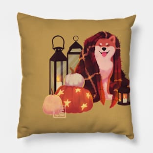 Halloween Shiba Pillow