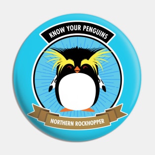 Northern Rockhopper Penguin - Know Your Penguins Pin