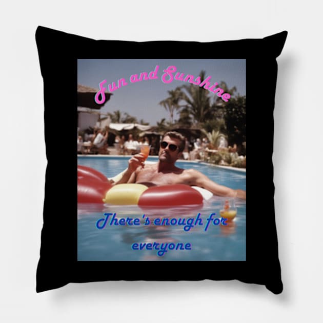 WHAM Club Tropicana Merch Pillow by Seligs Music