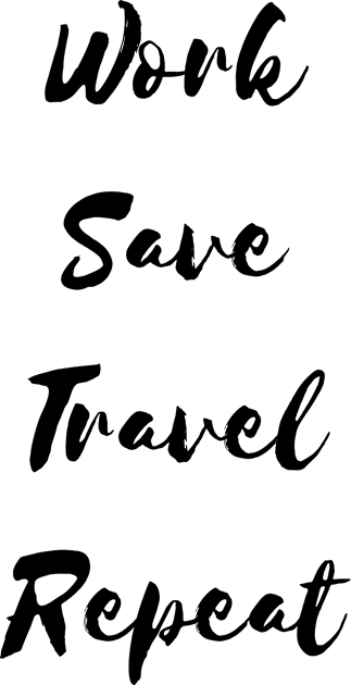 Work Save Travel Repeat Kids T-Shirt by Pack & Go 