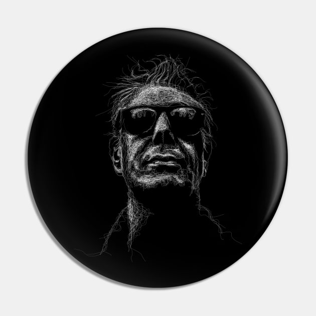 Anthony Bourdain Scribble Pin by Alkahfsmart