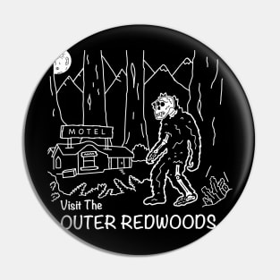 Sasquatch in Redwoods Pin