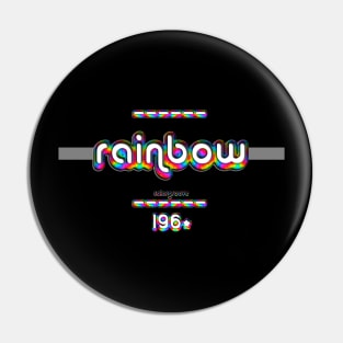 Rainbow 1960 ColorGroove Retro-Rainbow-Tube nostalgia (wf) Pin