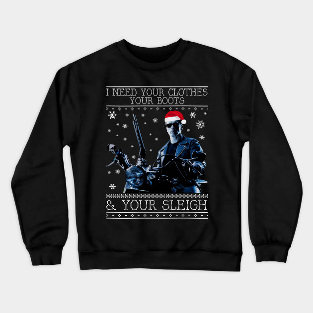 I Need Your Clothes Terminator Christmas Knit The Terminator