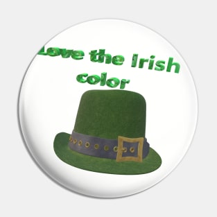 St. Patrick's Day Irish, Green Color Pin