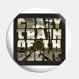 Crazy Train Cutout Pin