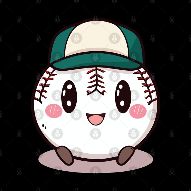 Cute Kawaii Baseball Pitches Be Crazy by Jabir