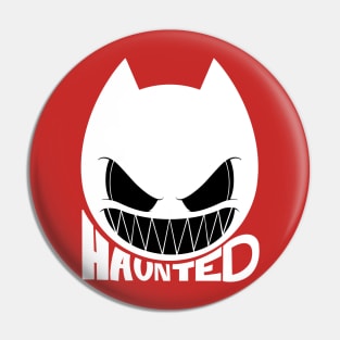 Haunted by Demons White Pin