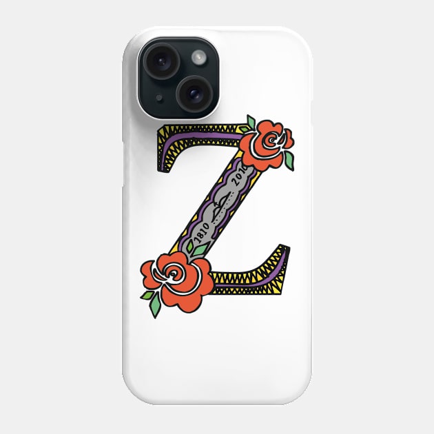 Crazy Monogram Z Phone Case by Tylwyth