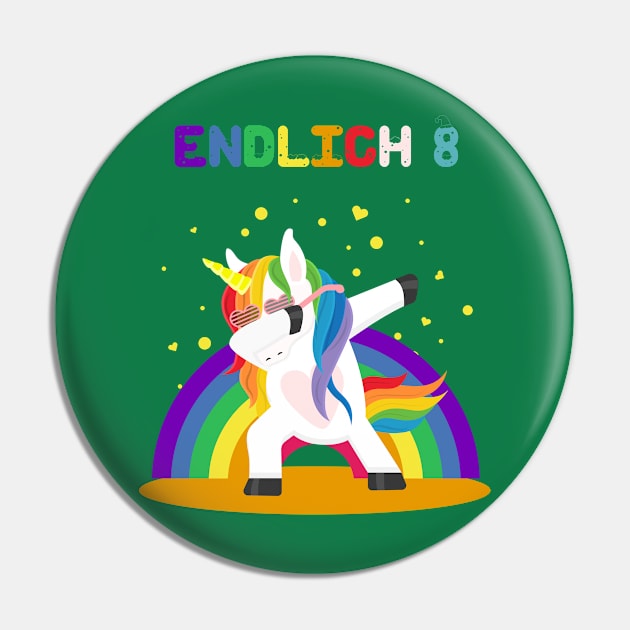 8th birthday unicorn Pin by NI78