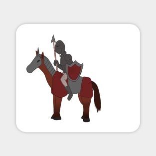 Formidable knight on a horse Magnet