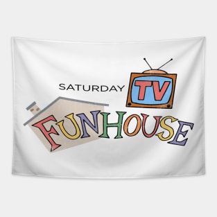 Saturday TV Funhouse - distressed vintage style SNL inspired by Kelly Design Company Tapestry