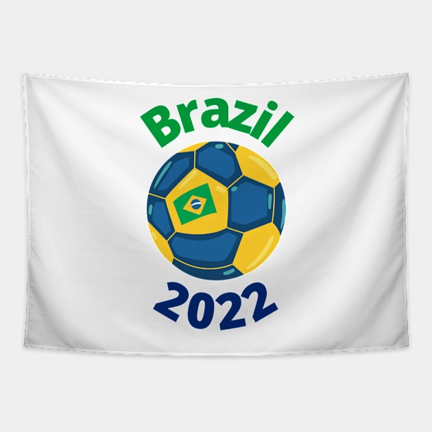 Brazil 2022 Tapestry by HyzoArt