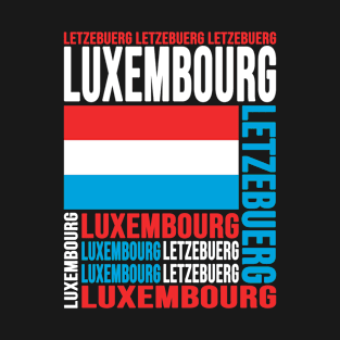 Cool Luxembourg Flag, I love Luxembourg, Letzebuerg T-Shirt