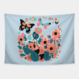 floral fantasy Tapestry