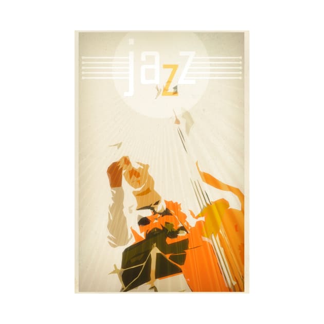 Jazz Club Music Poster by cinema4design