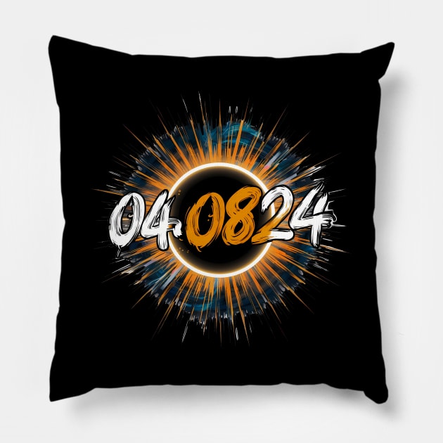 Solar Eclipse, Graffiti Design Pillow by RazorDesign234