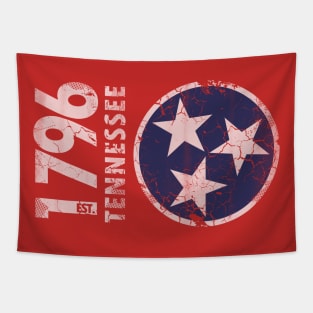 1776 Tennessee State Flag Retro Fade Tapestry