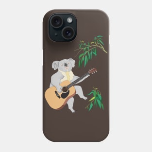 Koala Playing Guitar Phone Case