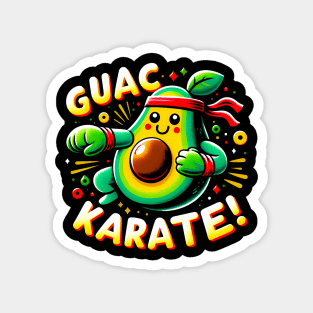 Guac Karate ! Avocado Lover funny Gift Magnet