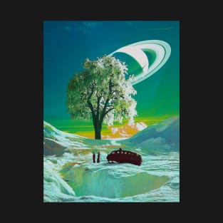 The Old Tree - Space Aesthetic, Retro Futurism, Sci-Fi T-Shirt