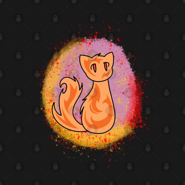 Fantasy Fire Elemental Cat by Cheesy Pet Designs