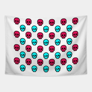 Neon Skulls Tapestry