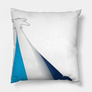 Festive Blue Party Hat Graphic No. 960 Pillow