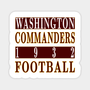 Washington Commanders Football Classic Magnet