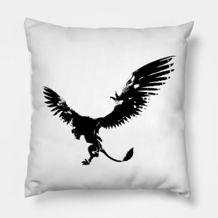 Griffin Landing - Monster - Fantasy Pillow