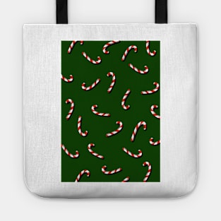 Candy cane pattern illustration 2 Tote