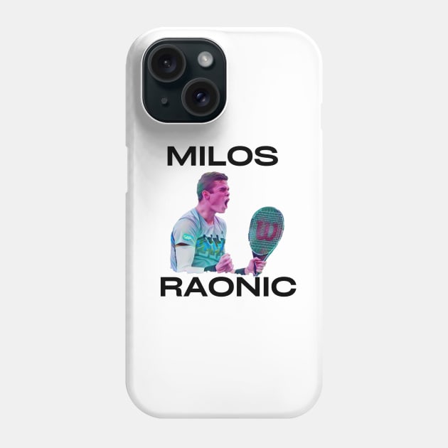 milos raonic Phone Case by BorodinaAlen