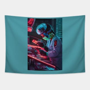 Neon surgeon Tapestry