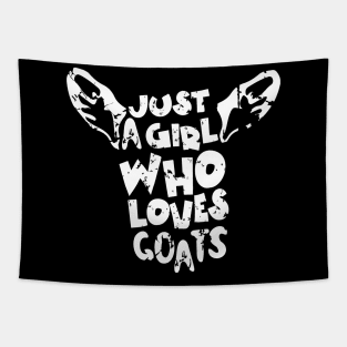 Just A Girl Who Loves Goats Tapestry