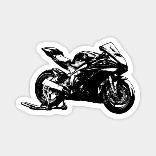 YZF R6 Motorcycle Sketch Art Magnet