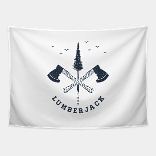 Lumberjack. Axes Tapestry