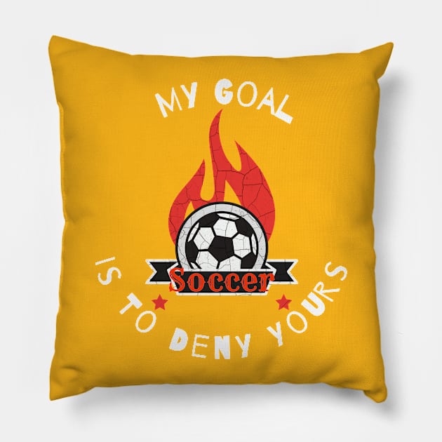 My Goal Is To Deny Yours Pillow by Mommag9521