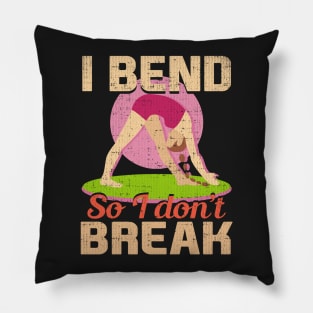 Funny Yoga T-Shirt for Women and Kids with Humorous Saying Pillow