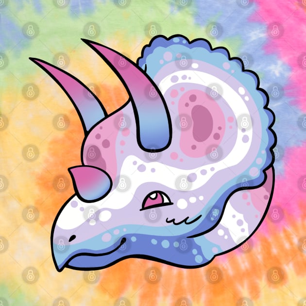 Pride Dinosaurs: Bigender by Pinkazoid