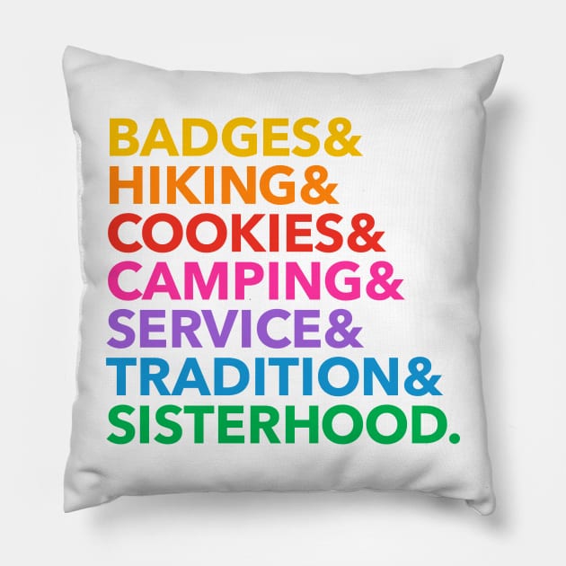 Everything Scouting Pillow by 5571 designs