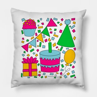 Birthday Surprise Party Design Pillow