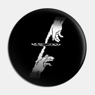 Touch of God Minimalist Touching Water by Tobe Fonseca Pin