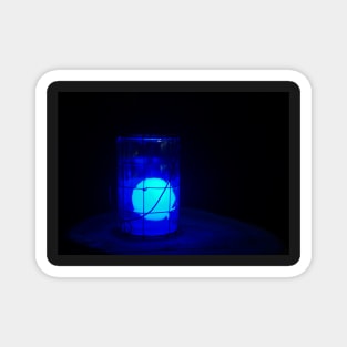 Glowing Blue Sphere Magnet