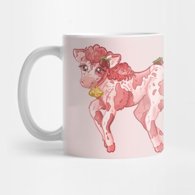 Strawberry cow, Strawberry cow strawberry, pink' Mug