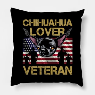 Veteran Chihuahua Lover Pillow