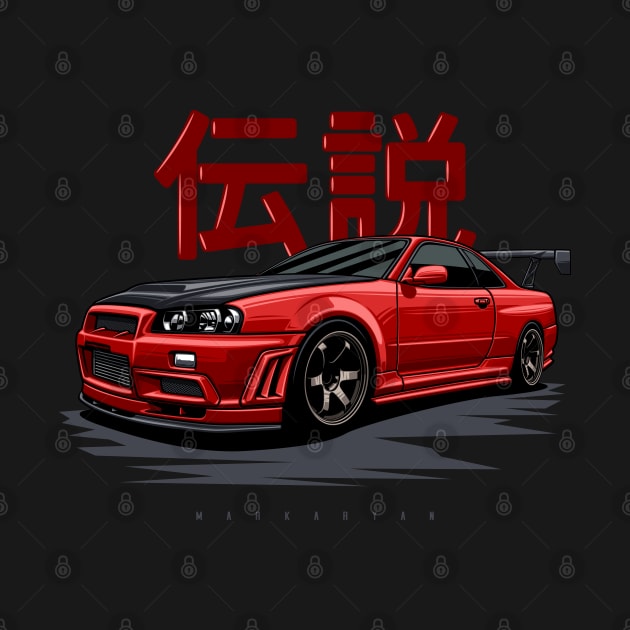 Skyline GTR R34 by Markaryan