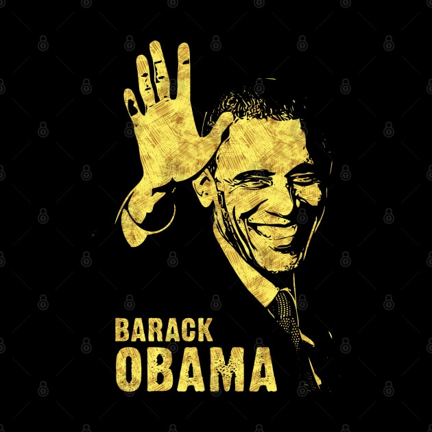 BARACK OBAMA Presidential Portrait Abstract Art Style Tribute by Naumovski