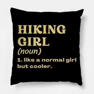 Hiking Girl Pillow