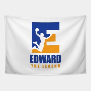 Edward Custom Player Basketball Your Name The Legend Tapestry