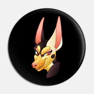 Draco Piebald Doberman Bust Pin